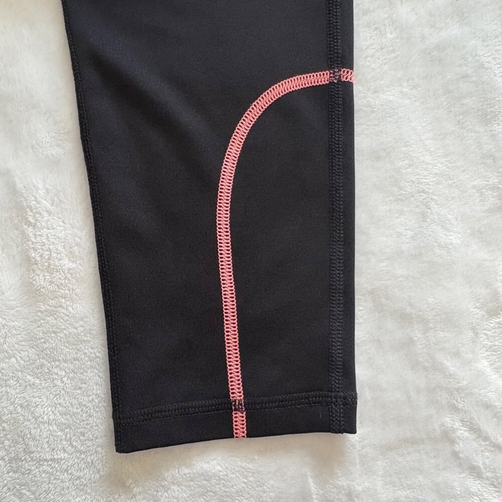 Fila Sport Black Activewear Leggings Womens Large W/ Vibrant Pink Purple Accents - Picture 10 of 11